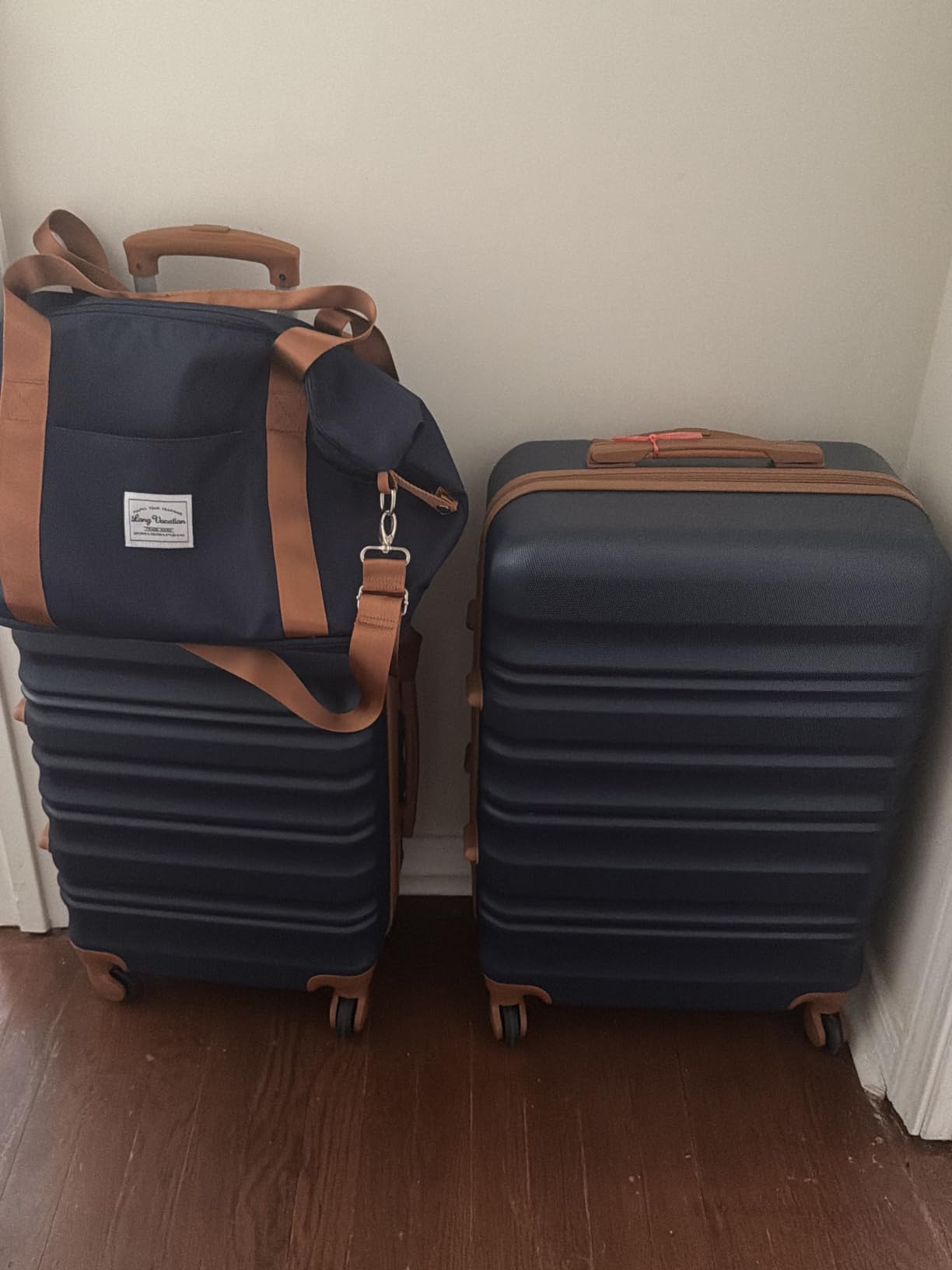 LONG VACATION Luggage Sets, 6 Piece, Hardshell Suitcase with Spinner Wheels customer photo 2