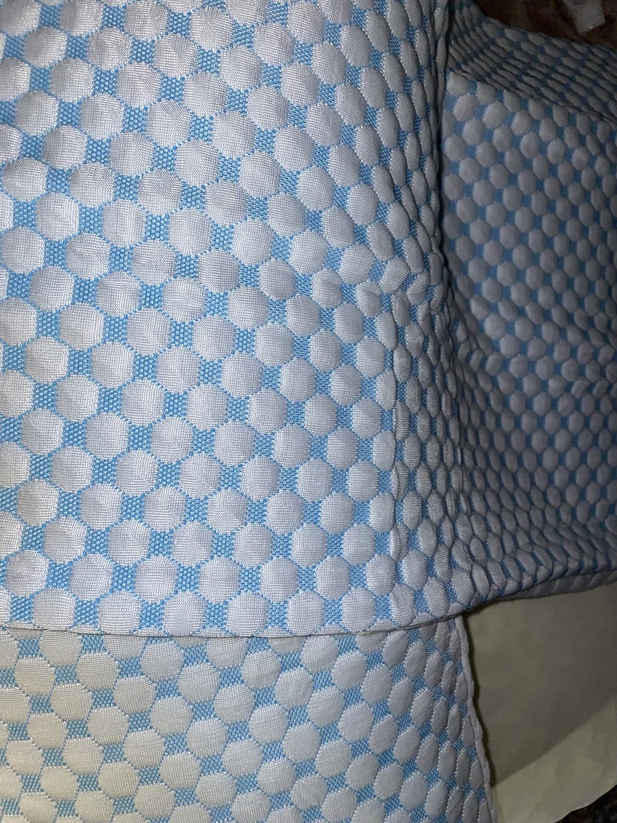 EASELAND Cooling Queen Size Firm Pillows, Shredded Memory Foam Set of 2 | Adjustable Fill with Removable Cover for Hot Sleepers, Cool Bed Support Pillow for Side Back Stomach Sleepers customer photo 2