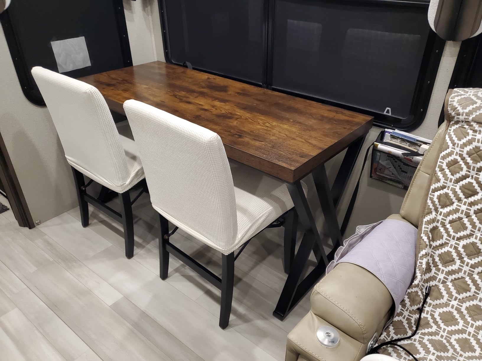 Tribesigns Writing Computer Desk, 55 inch Heavy Duty Study Desk with Z-Shaped Metal Leg, Modern Simple Home Office Computer Desk, Grey customer photo 1