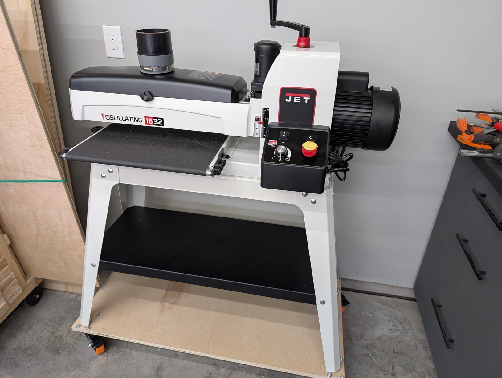 JET 16-Inch Oscillating Drum Sander, 1-1/2 HP, 115V 1Ph (Model JWDS-1632OSC) customer photo 1