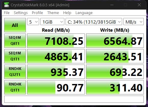 TEAMGROUP MP44 8TB SLC Cache Gen 4x4 M.2 2280 PCIe 4.0 SSD with NVMe for Laptop & Desktop & NUC & NAS, Read/Write Speed Up to 7000 / 6000MB/s (TM8FPW008T0C101) customer photo 2