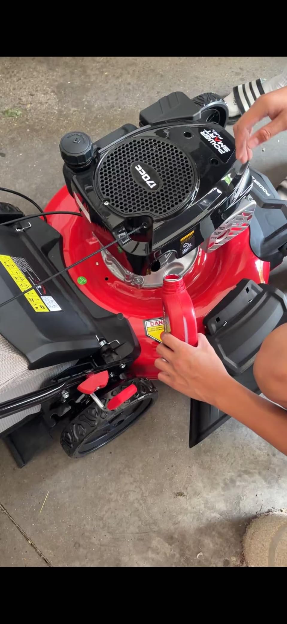 PowerSmart 21-Inch Self Propelled Gas Lawn Mower, 170cc OHV Engine, Rear-Wheel Drive, Steel Deck, 3-in-1 Walk-Behind Mower customer photo 1