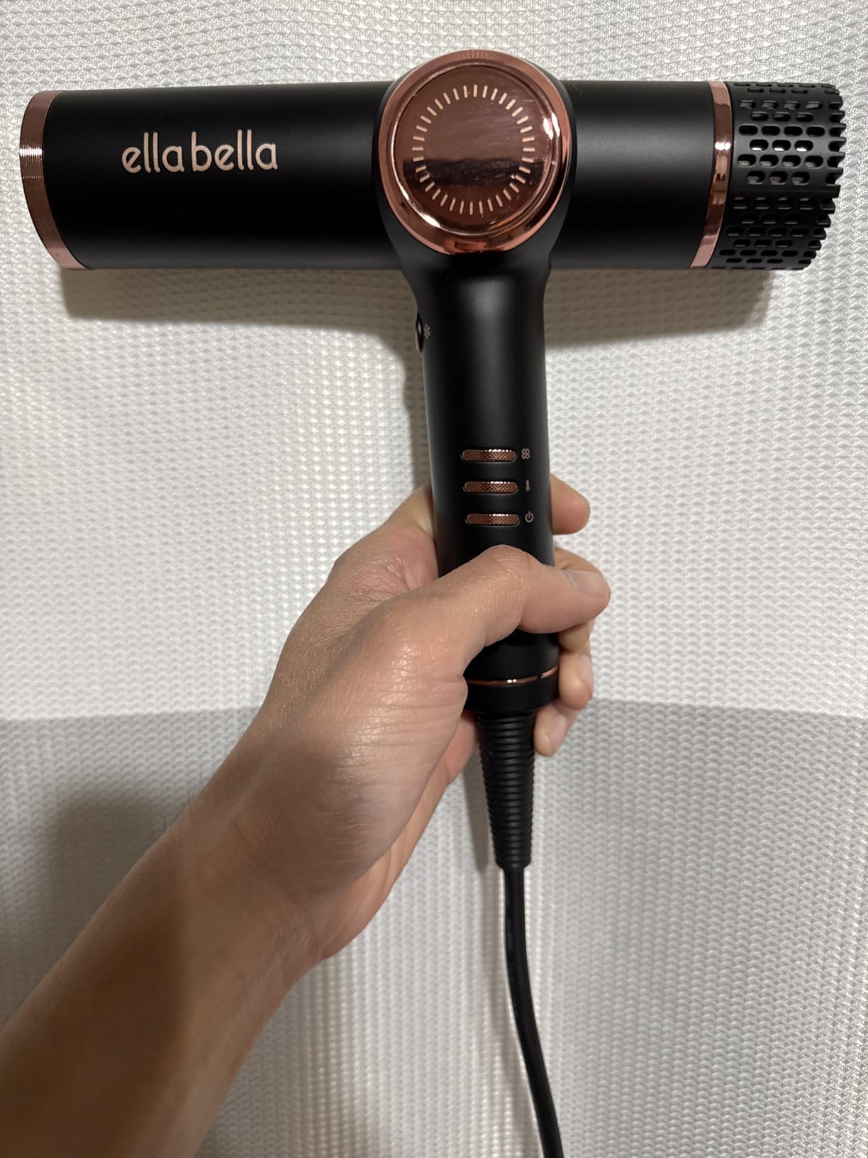 ELLA BELLA® Ionic Hair Dryer with Diffuser - Negative Ion Blow Dryer, Quiet | Professional-Grade Blow Dryer. Intelligent Heat Control & Rapid Drying, Lightweight, Low Noise, All Hair Types customer photo 2