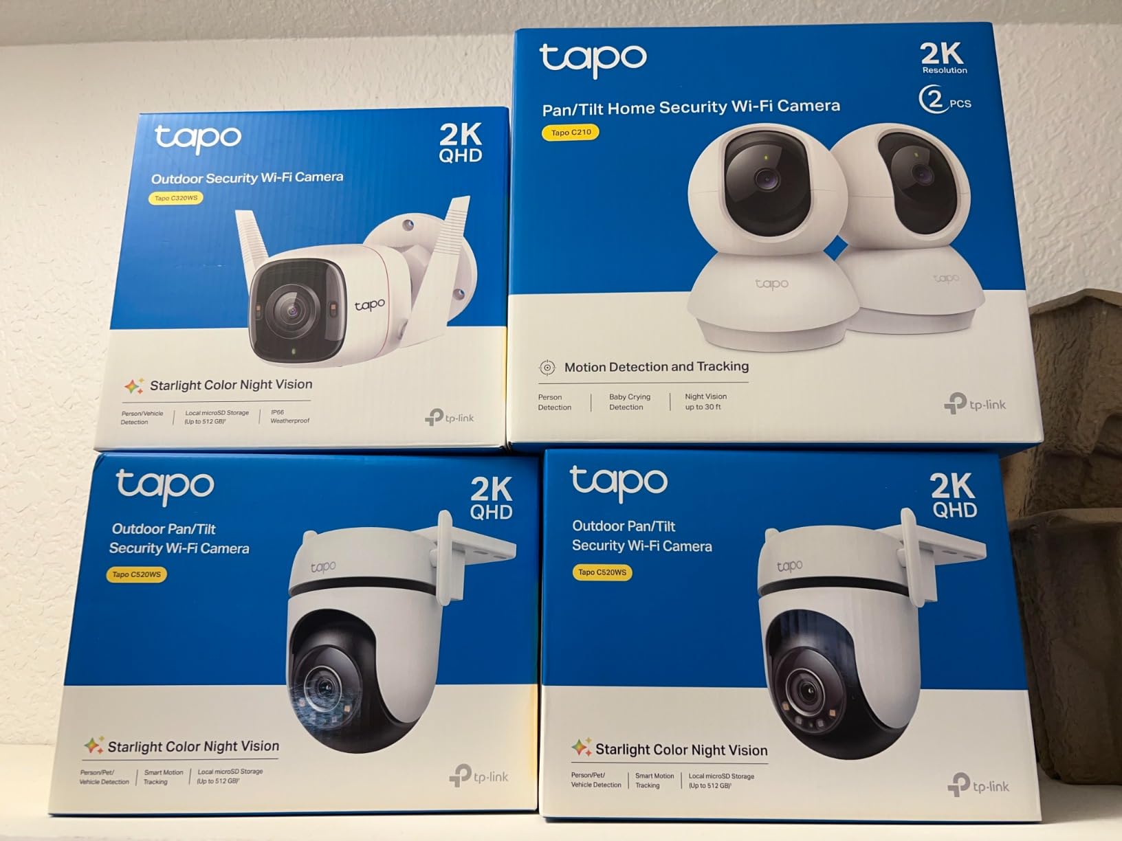 TP-Link Tapo 2K QHD Outdoor Pan/Tilt Wi-Fi Security Camera, 360° View, Motion Tracking, Color Night Vision, Free Person/Vehicle/Motion Detection, Cloud & SD Card Storage, 24/7 Recording, Tapo C520WS customer photo 2