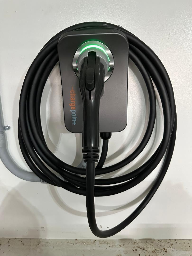 ChargePoint HomeFlex Level 2 EV Charger J1772 - Fast Smart Battery Power Charging at Home for Electric Automobile Vehicles - Hardwired for Electric Car | For Electric Cars, Adds Up to 37 Mi/Hr, WiFi App Control, 23-Ft Cable, Adjustable 16-50A, Indoor/Outdoor Rated, Energy Star customer photo 1