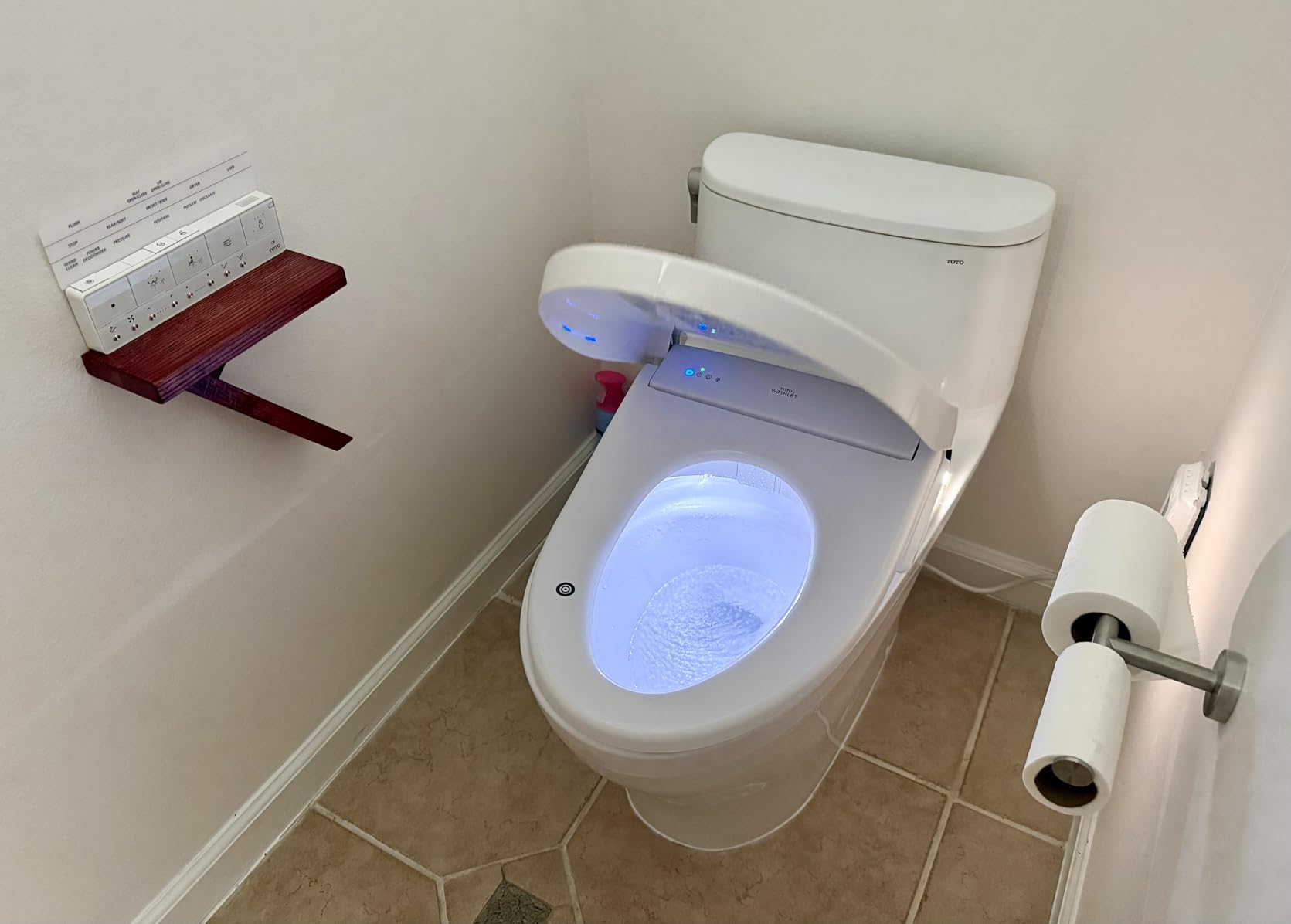TOTO WASHLET+ S7A Electronic Bidet Toilet Seat with EWATER+ Bowl and Wand Cleaning, Auto Open and Close Contemporary Lid, Elongated, Cotton White - SW4736AT40#01 customer photo 2