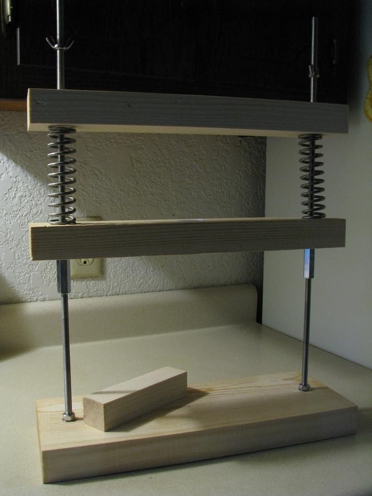 Wooden Unique Cheese and Tofu Making Press, Oil and Juicer, Solid Wood and Steel Spring Mechanism, upto 210 lb of Pressure, Tincture Forming Mold customer photo 1