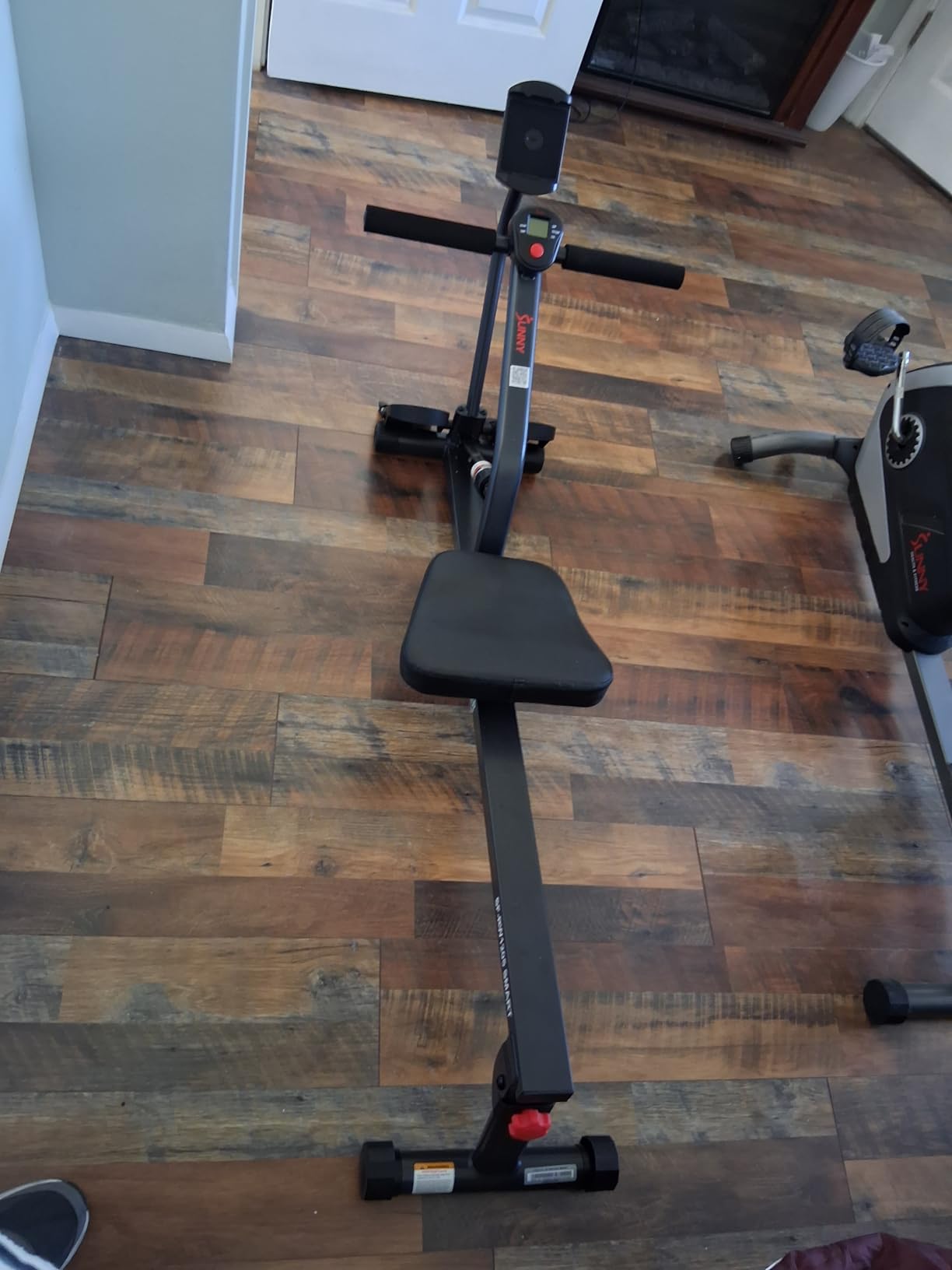 Sunny Health & Fitness Compact Hydraulic Rower with 12-Level Resistance | Full-Body Cardio, Joint-Friendly, Lightweight & Portable, Quiet & Smooth Row, Easy-Assembly, Free SunnyFit App customer photo 1