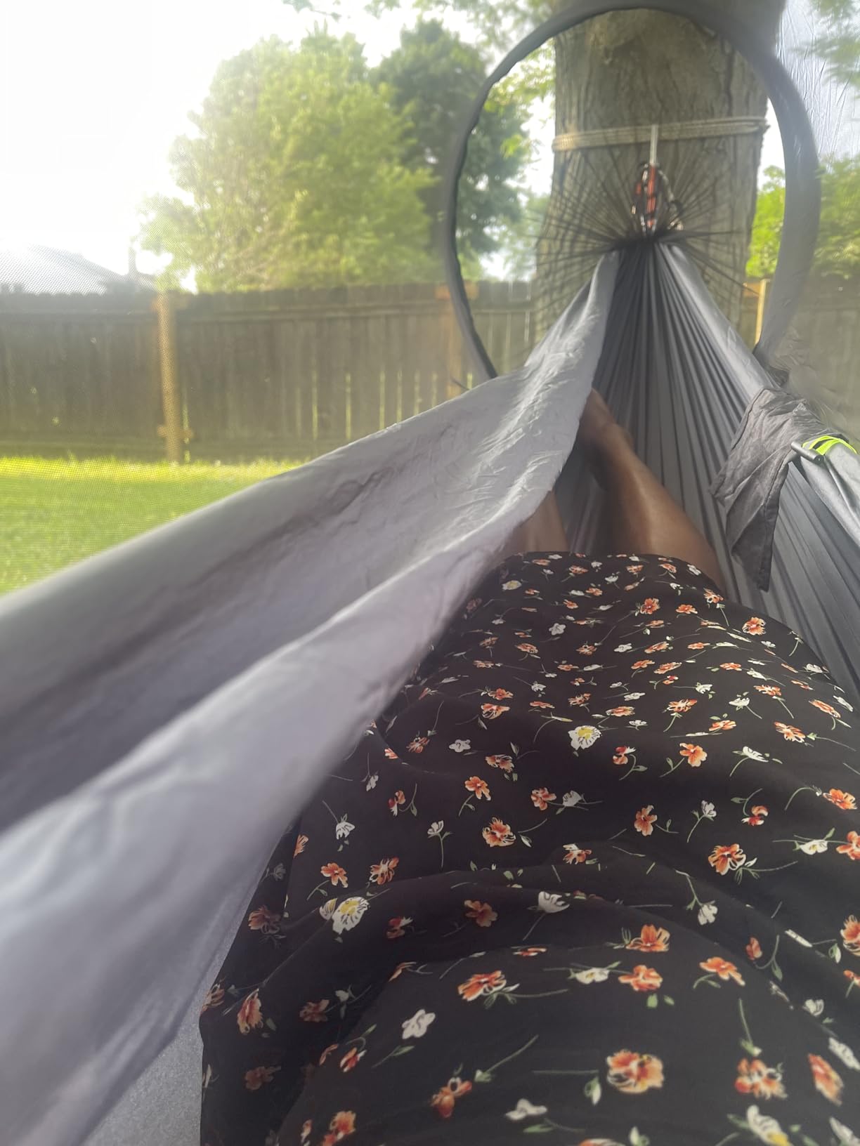 Chihee Ultra-Light Travel Camping Hammock Pop-up Net Hammock 660lbs Load Capacity,Breathable,Quick-Drying Parachute Nylon 2 Premium Carabiners,2 Tree Slings Included for Outdoor Backpacking Hiking customer photo 2