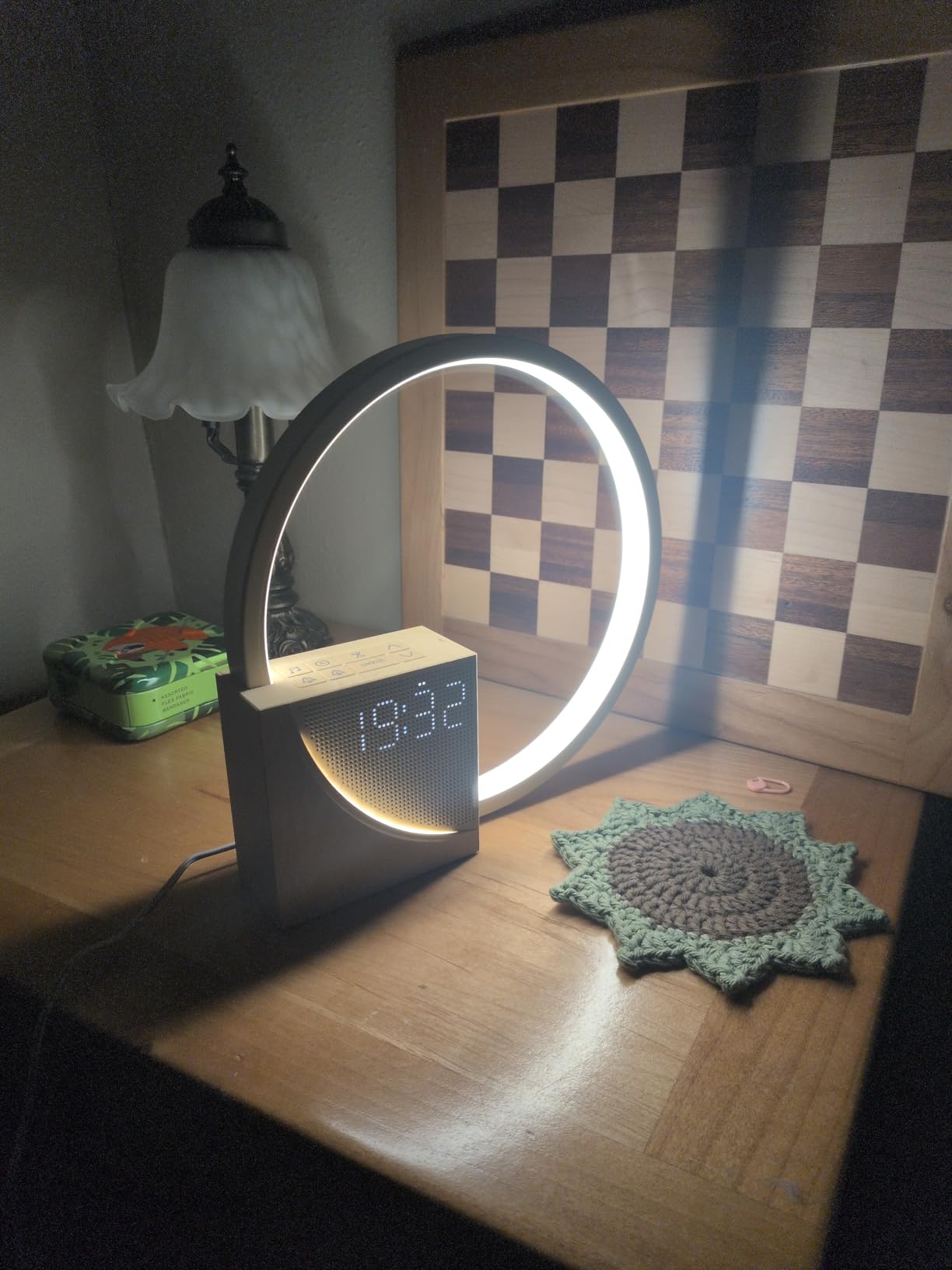 Vivilumens Sunrise Alarm Clock for Heavy Sleepers Adults, Wake-up Light, Sleep Aid 10 White Noise Sound Machines with 30/60/90 Timer, 3 Level Dimmable Touch Table Lamp with Snooze USB Charger Port customer photo 2