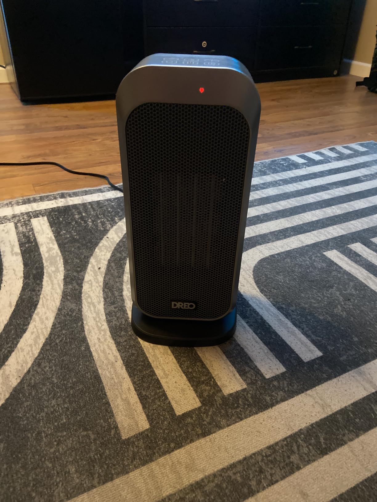DREO Quiet Space Heater, 1500W Portable Heaters for Indoor Use with Remote, 70° Oscillation, Fast and Safety Electric PTC Ceramic for Desk Office Bedroom, 12H Timer customer photo 2
