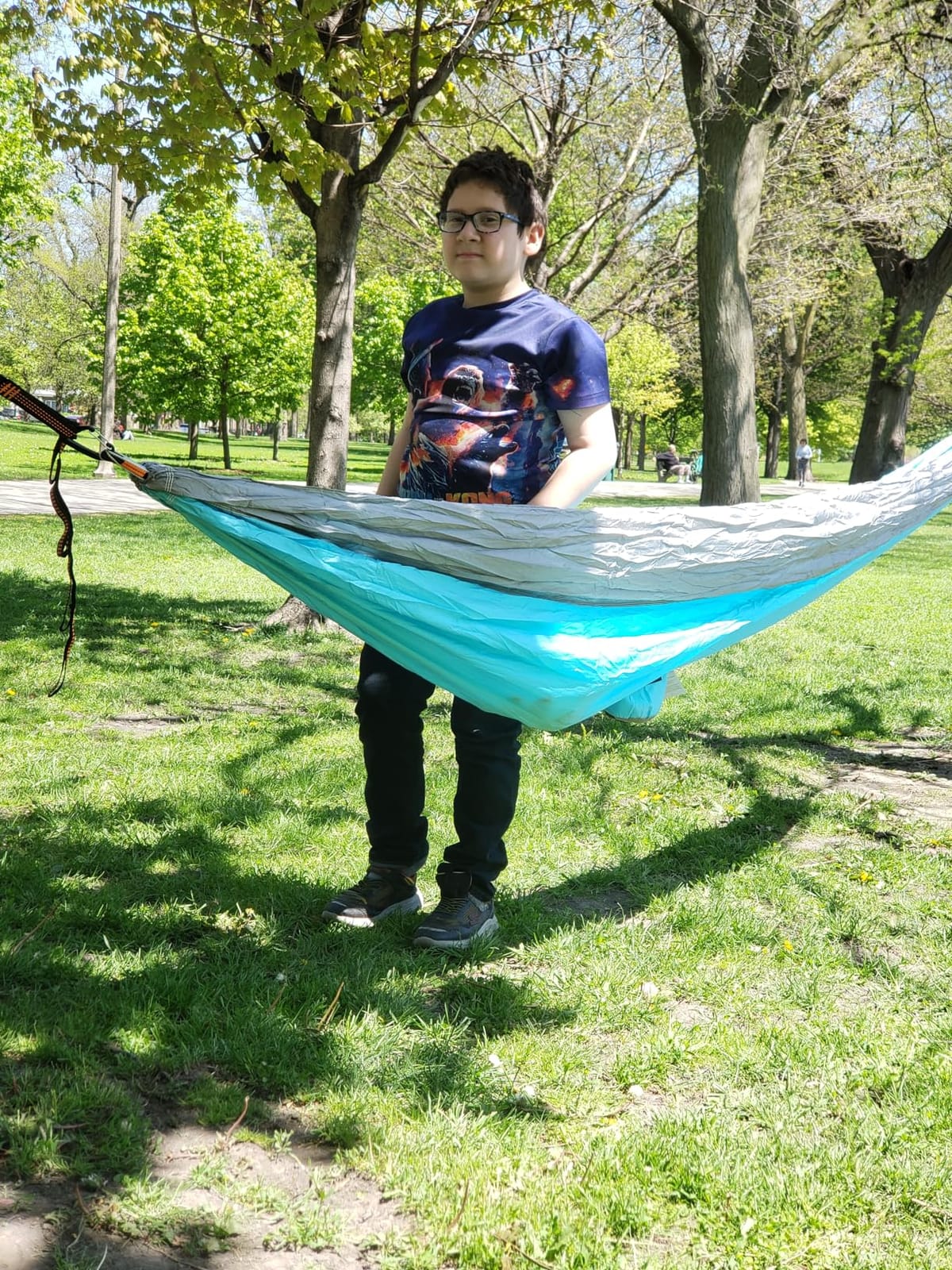 NATUREFUN Ultra-Light Travel Camping Hammock | 300kg Load Capacity,Breathable,Quick-Drying | 2 x Premium Carabiners,2 x Nylon Slings Included | Outdoor Indoor Garden customer photo 1