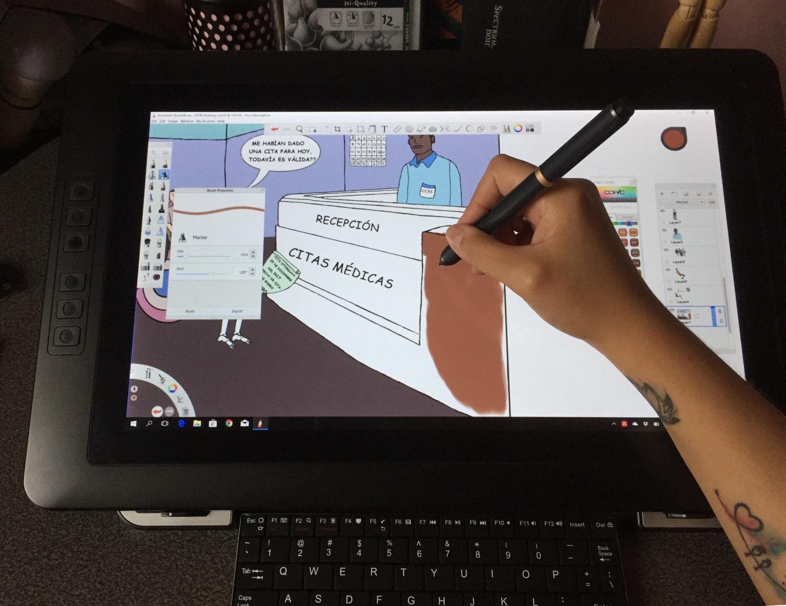 XPPen Artist Pro 16 Gen2 2.5K 16 inch QHD Drawing Tablet with Full Laminated Anti-Glare Screen 16384 Pressure Levels X3 Pro Battery-Free Stylus 159% sRGB Tilt Graphic Drawing Tablet with Mini Keydial customer photo 1