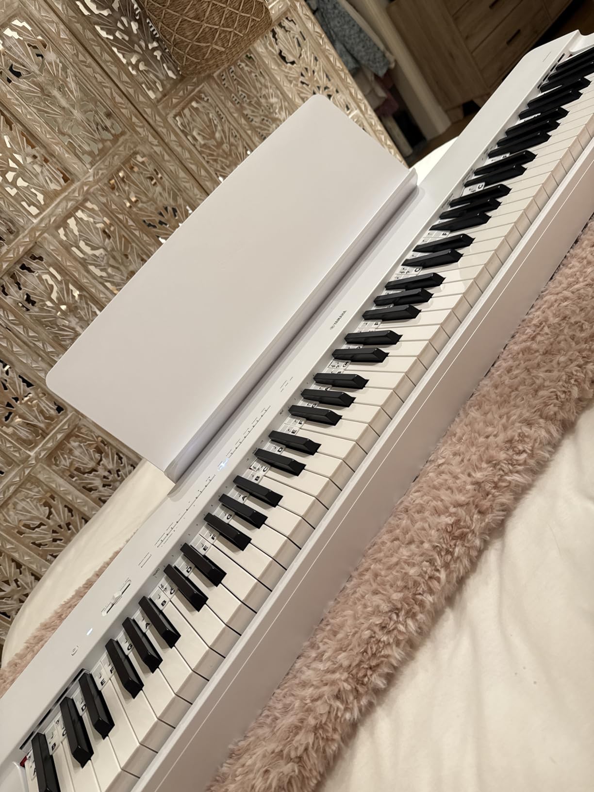 Yamaha P225 88-Key Digital Piano with Weighted Keys, Portable Design, Keyboard, Music Rest, Sustain Foot Switch, and Built-In Speakers, Black (P225B) customer photo 1