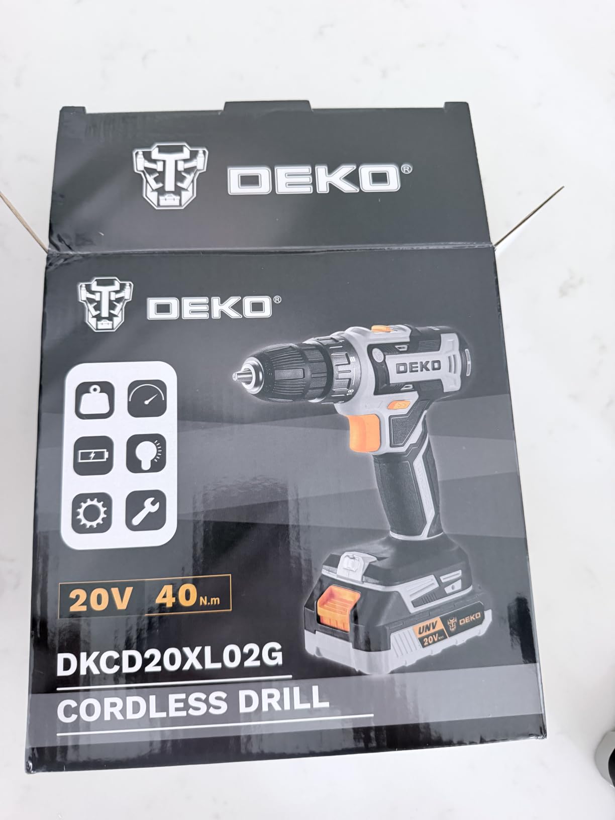 DEKOPRO Cordless Drill 20V Electric Power Drills Set Tool with Battery and Charger customer photo 2