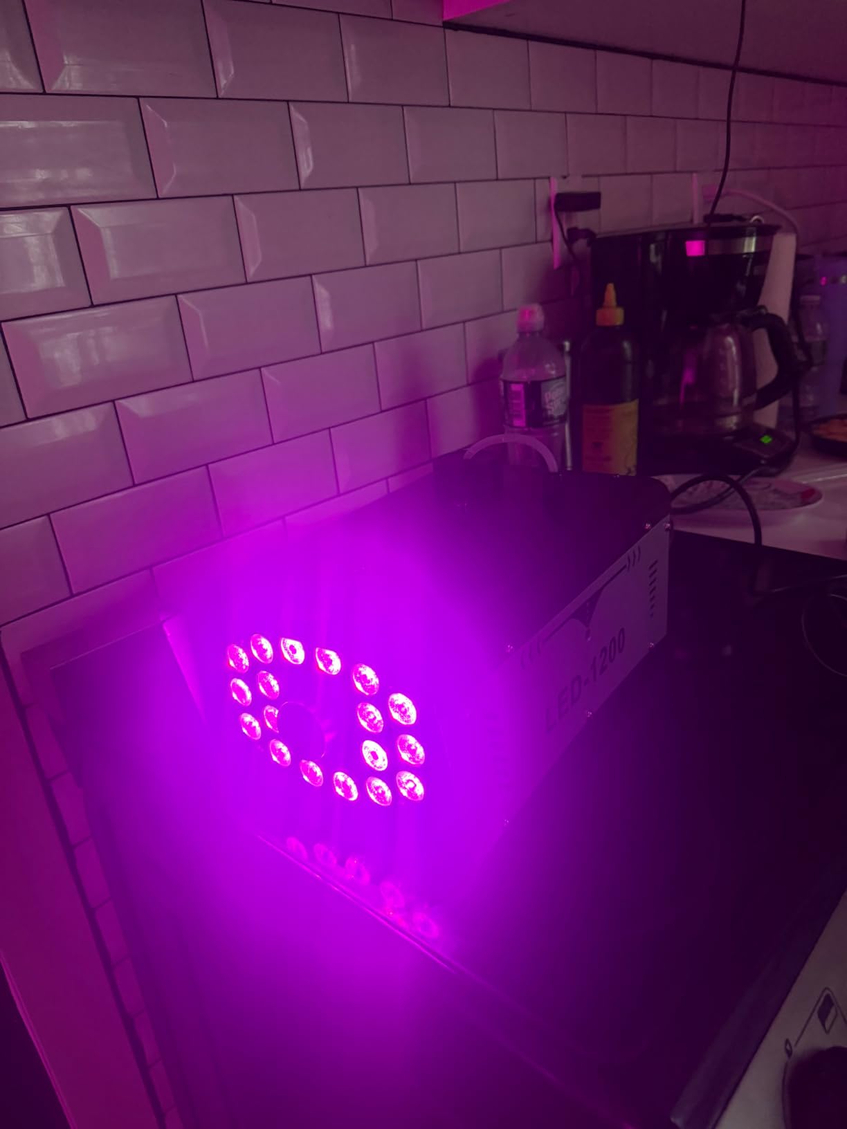 1200W Fog Machine Halloween Outdoor with 18 LED Lights 6000CFM Smoke Machine Fog Indoor with Remote for Wedding Party DJ Disco Stage customer photo 1
