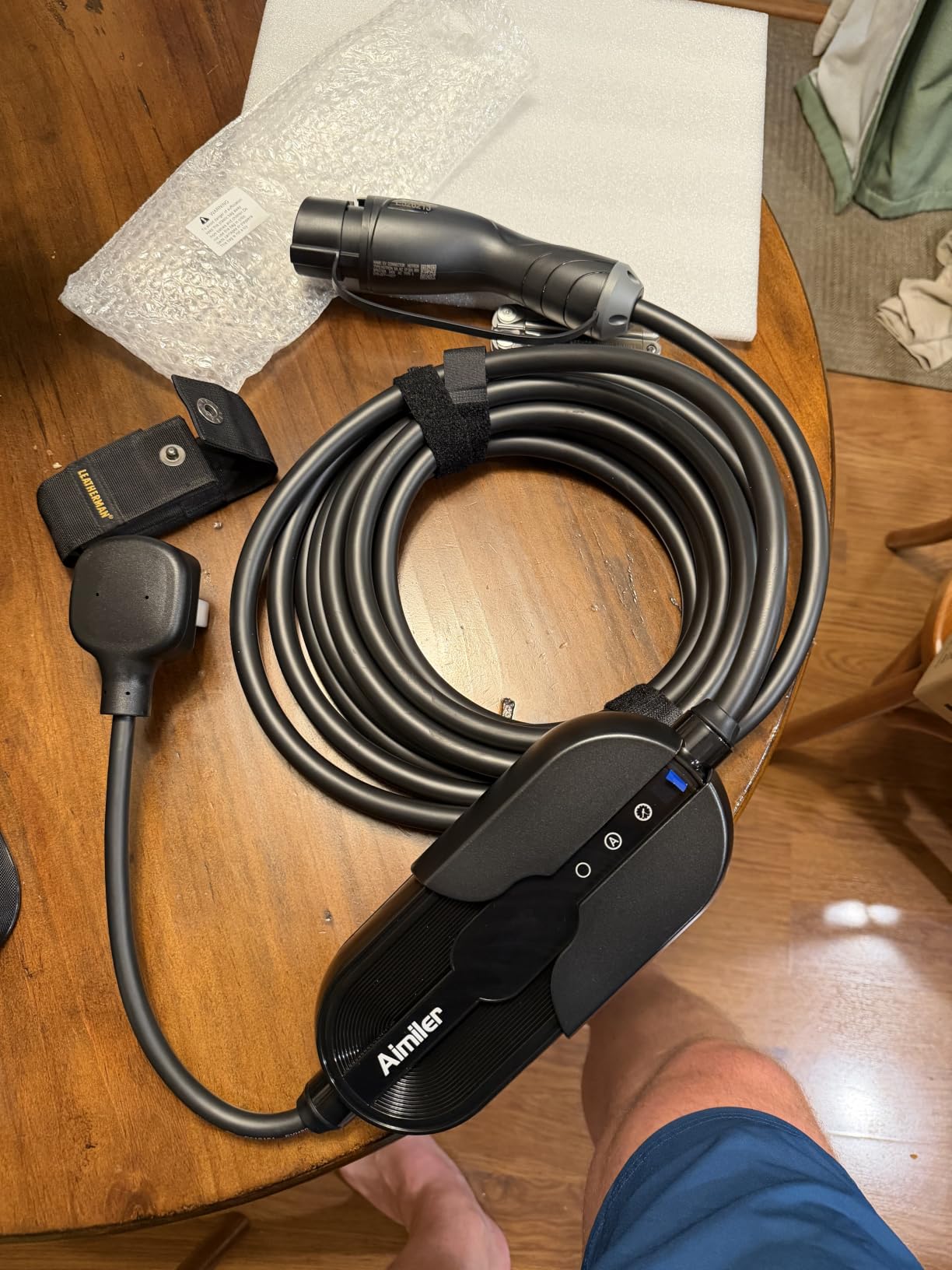 Level 2 Electric Vehicle (EV) Charger (WiFi APP/Plug-play), 32A, 25ft Cable ETL Certified, 220V-240V NEMA 14-50P Plug EVSE w/ J1772 Connector, Portable EV Car Charging Stations for Home customer photo 2