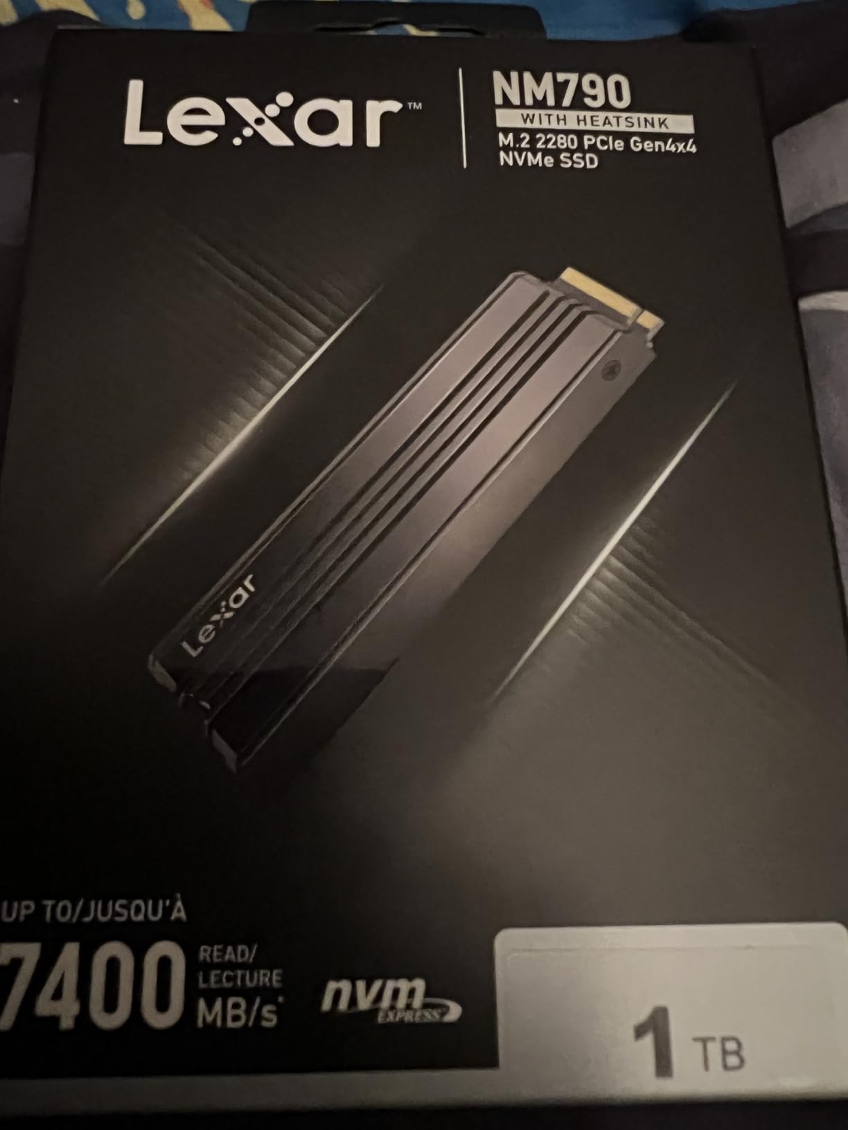 Lexar 2TB NM790 NVMe SSD w/Heatsink, 7400/6500 MB/s, M.2 2280, PCIe Gen 4x4 | Compatible w/ PS5, Gamers & Content Creators, PC & Laptops, SLC Cache, Single-Sided Design, LNM790X002T-RN9NU customer photo 2