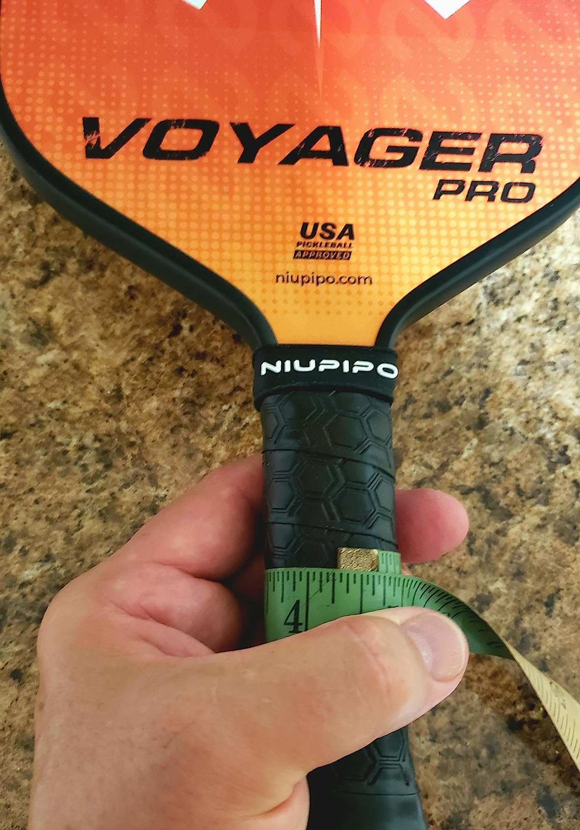niupipo Pickleball Paddles Set of 2/4/1, USAPA Approved Carbon Fiber & Fiberglass Hybrid, Easy Power, Polypropylene Honeycomb Core, Cushioned 4.72