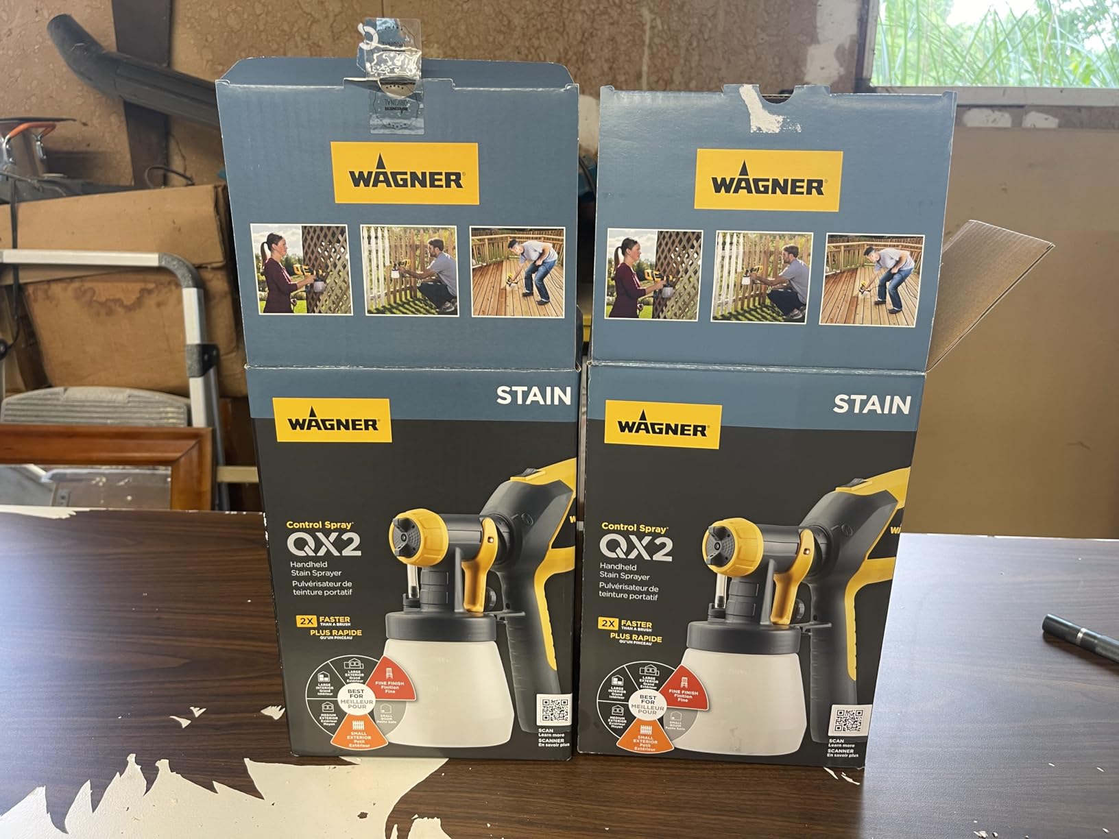 Wagner Spraytech Control Spray QX2 HVLP Stain Sprayer, 3 Spray Patterns | Three spray patterns and adjustable controls support staining fences, decks, lattice and other outdoor projects. customer photo 2