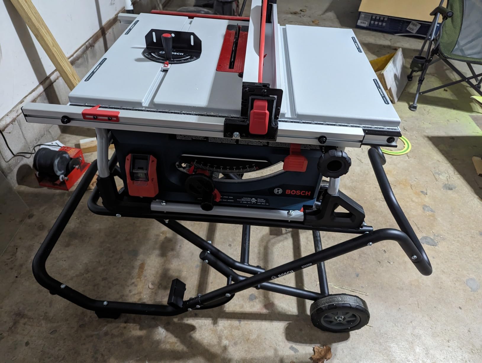 BOSCH GTS15-10 Table Saw 10 Inch Portable Jobsite Saw with Gravity-Rise Wheeled Stand, 15 Amp, 32-1/8 Inch Rip Capacity, 4 HP customer photo 2