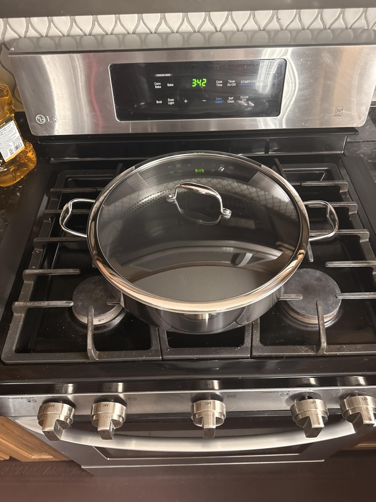 HexClad 5.5 Qt Hybrid Nonstick Deep Sauté Frying Pan & Lid, Induction Ready | Stay-Cool Handles, Dishwasher and Oven Safe up to 900°F, Compatible with All Cooktops customer photo 2
