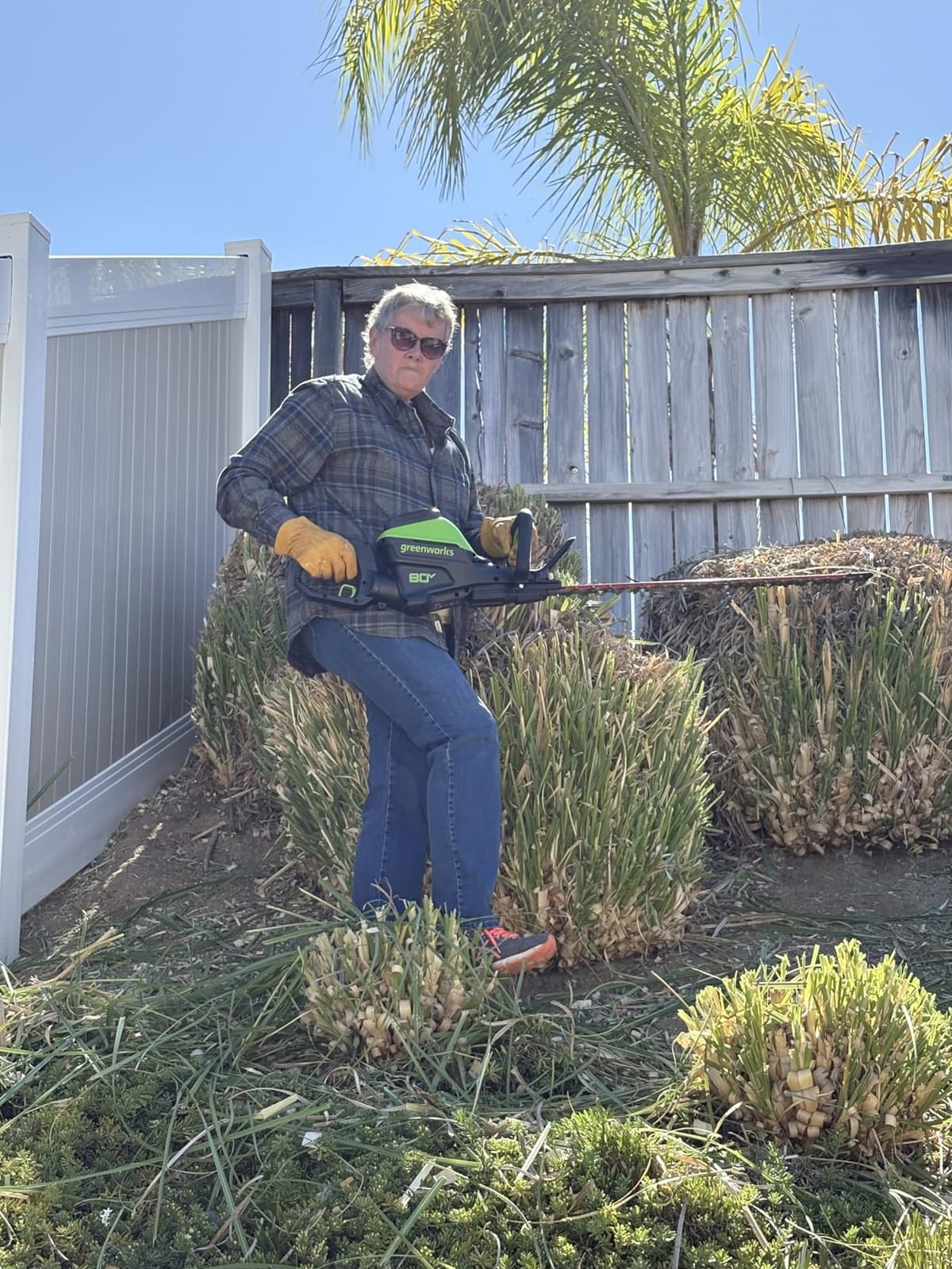 Greenworks 80V 26 in Cordless Hedge Trimmer, 2.0 Ah Battery and Charger customer photo 1