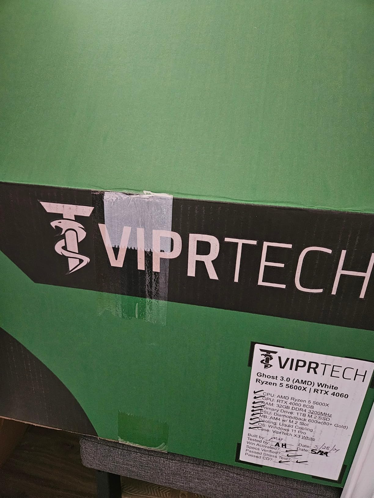 VIPRTECH Ghost 3.0 Gaming PC, Ryzen 7, RTX 4060 8GB, 16GB/1TB SSD Onyx Black | AMD Ryzen 7 (4.4Ghz Turbo), RTX 4060 8GB, 16GB DDR4 RAM, 1TB SSD, VR-Ready customer photo 2