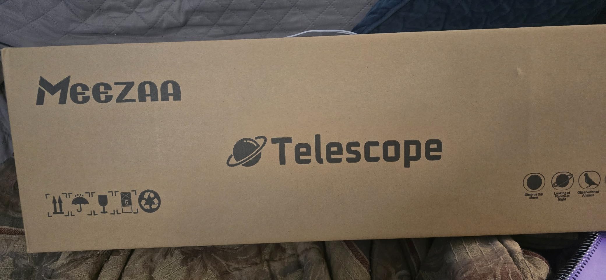 MEEZAA Telescope for Adults High Powered, 90mm Aperture 800mm Refractor | Professional Telescopes, for Astronomy Beginners Stargazing, Fully Multi-Coated, AZ Mount Tripod, Phone Adapter & Carry Bag customer photo 1