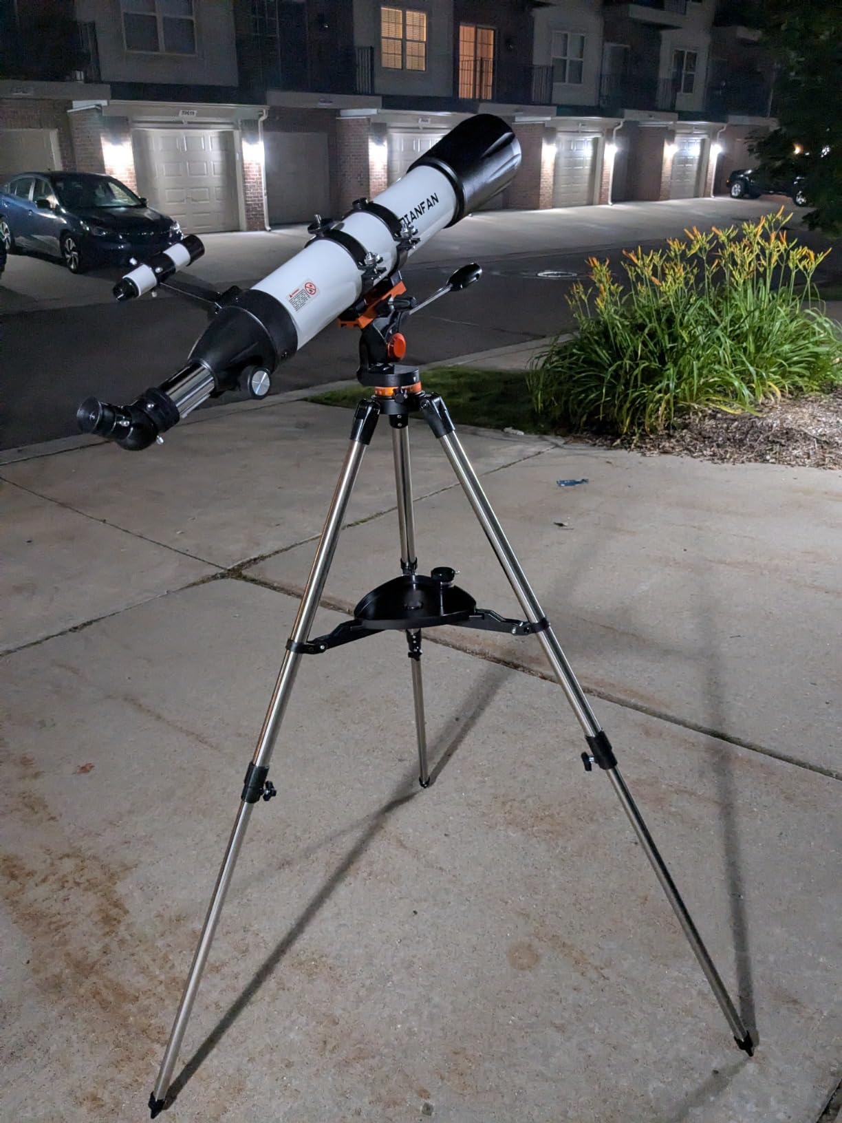 Dianfan Telescope, 90mm Aperture 800mm Telescope for Adults High Powered, Portable Professional Astronomy Refractor Telescopes for Beginners, with Stainless Steel Tripod & Phone Adapter, Carry Bag customer photo 2