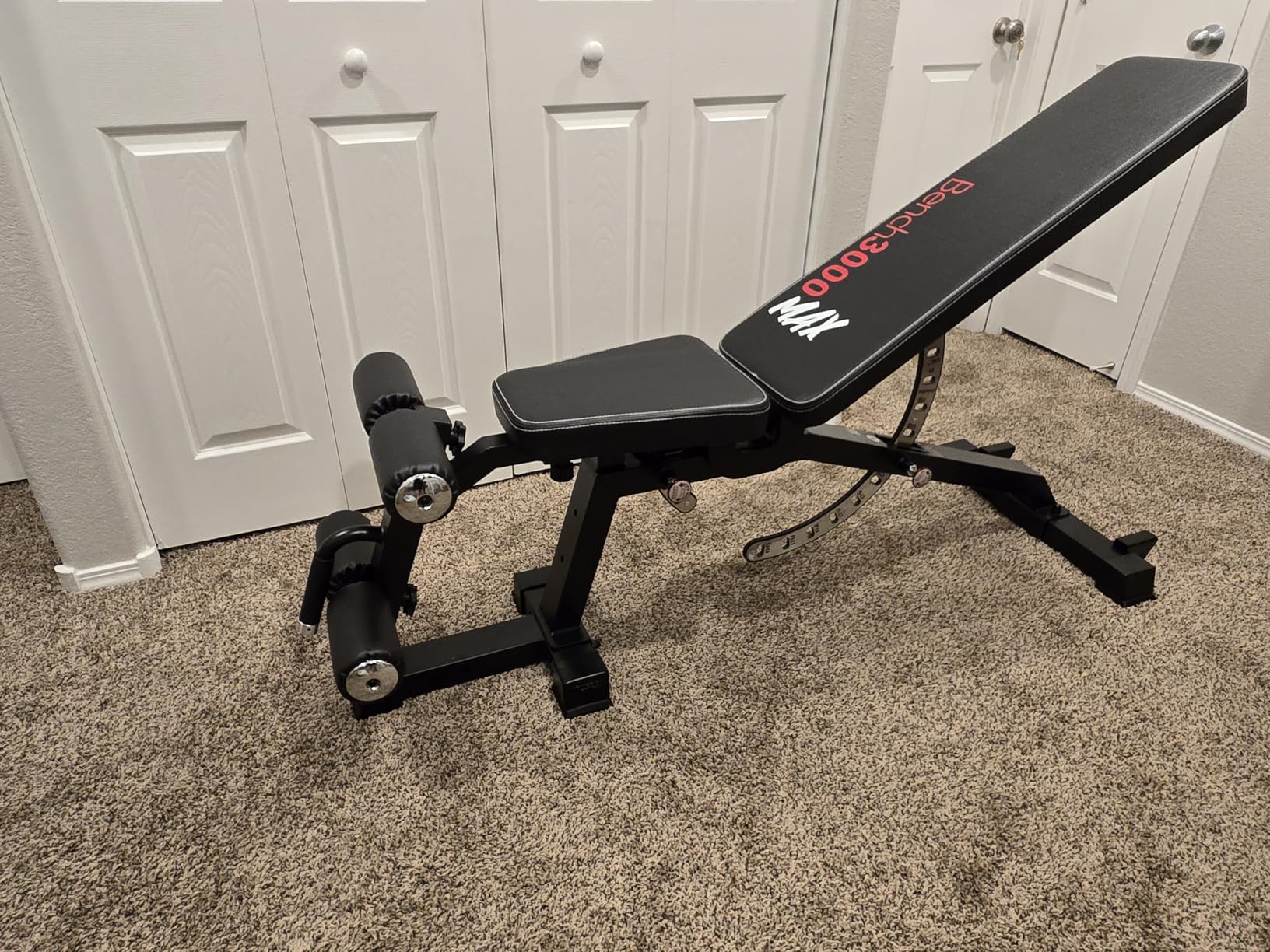 Keppi Fitness Weight Bench, 1200LBS Workout Bench with Leg Extension/Curl and Preacher Curl Attachment, Flat Incline Decline Weight Bench for Home Gym - Bench3000 Max customer photo 1