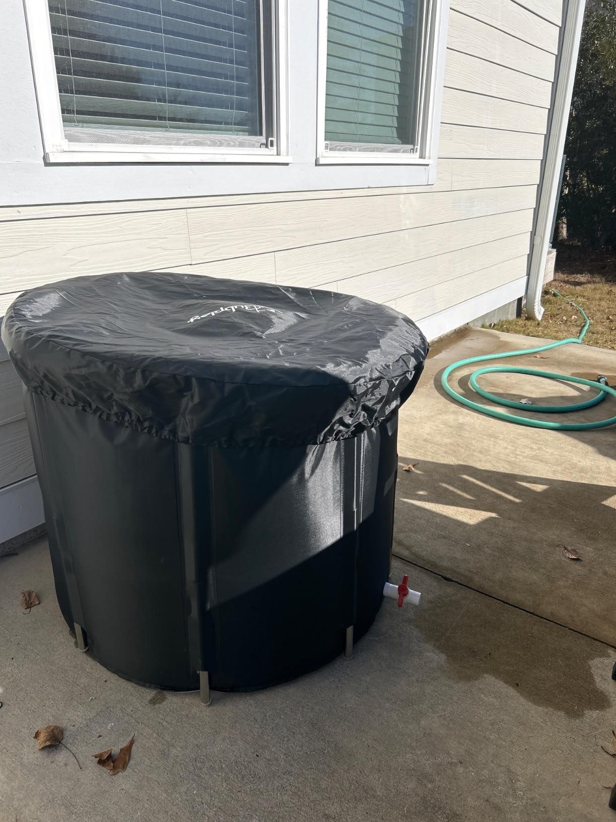 Bubplay Ice Bath Cold Plunge Tub with Cover for Indoor Outdoor for Recovery, Cold Water Therapy, Athletes & Adults - 105 Gallons, Black, XL customer photo 2