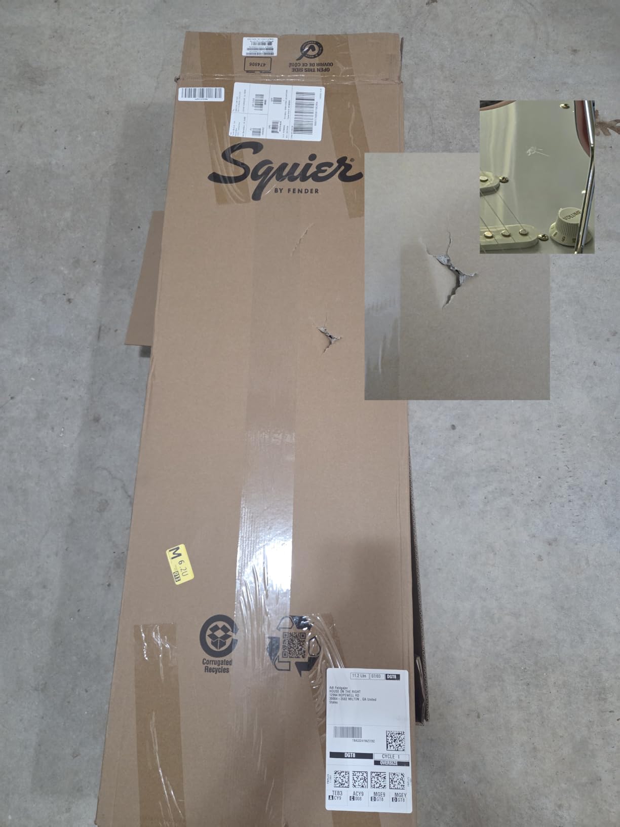 Fender Squier Debut Series Stratocaster Electric Guitar, Beginner Guitar, with 2-Year Warranty, Includes Free Lessons, Black with Matte Finish customer photo 1