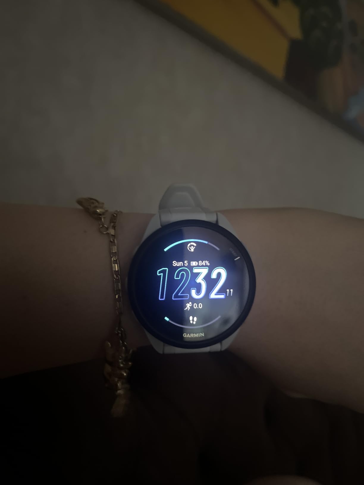 Garmin Forerunner 165, Running Smartwatch, 43mm, Whitestone | Essential Training & Recovery Features, Built-In GPS for Distance, Pace & Speed, Garmin Coach, Daily Suggested Workouts customer photo 1