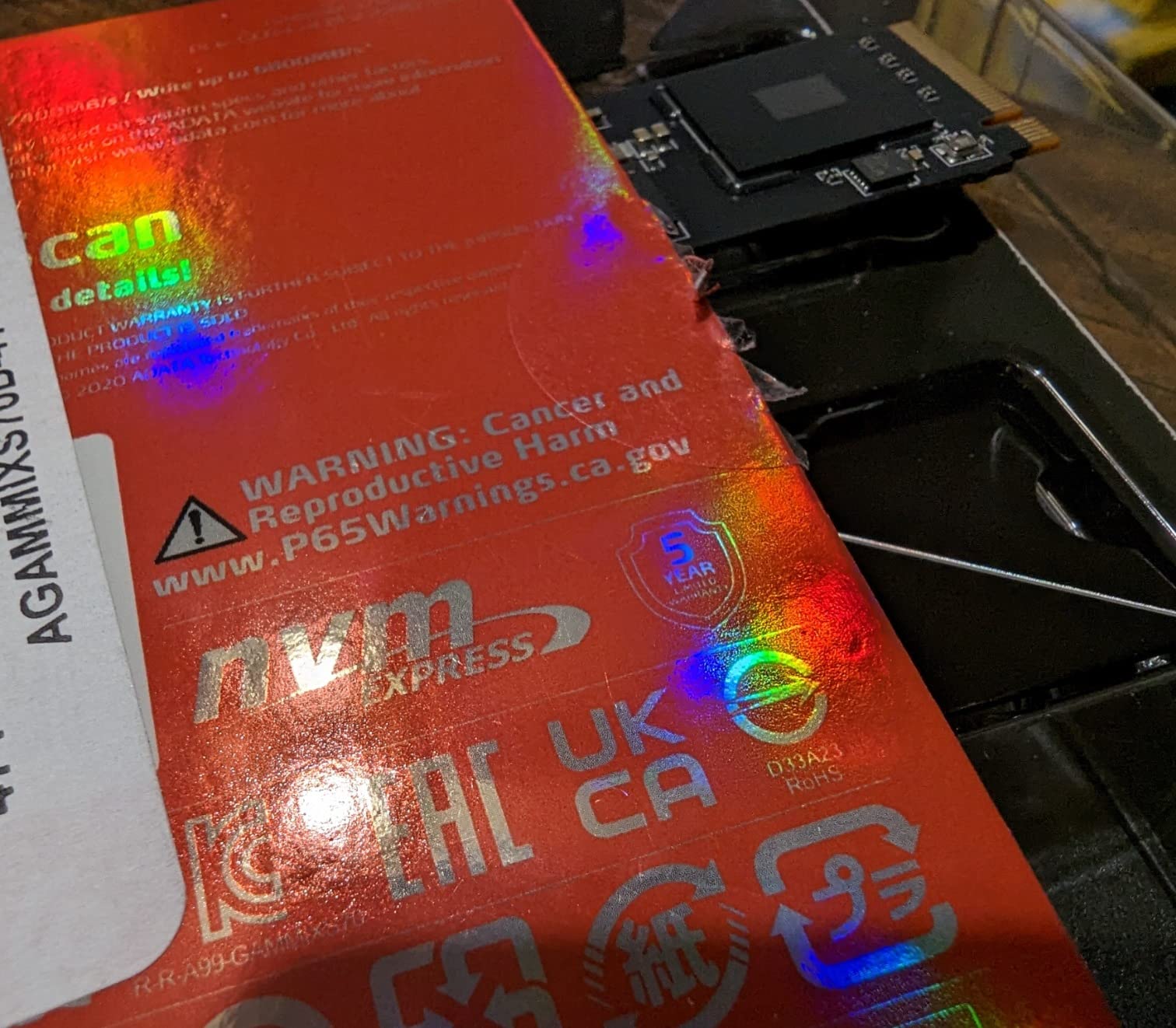 XPG ADATA 8TB GAMMIX S70 Blade - Works with PlayStation 5, PCIe Gen4 M.2 2280 Internal Gaming SSD Up to 7,400 MB/s (AGAMMIXS70B-8000G-CS) customer photo 2