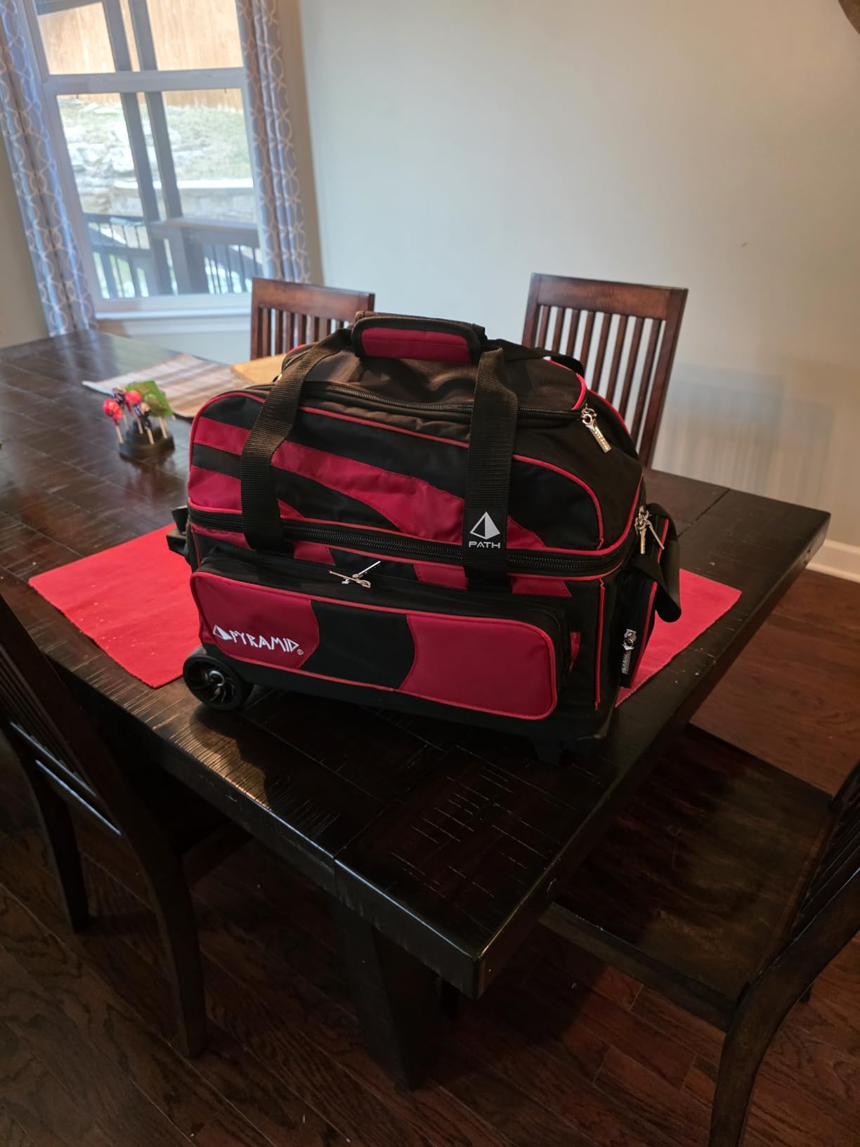Pyramid Deluxe Double Roller 2 Ball Bowling Bag with Large Separate Shoe Compartment and Accessory Pockets customer photo 1