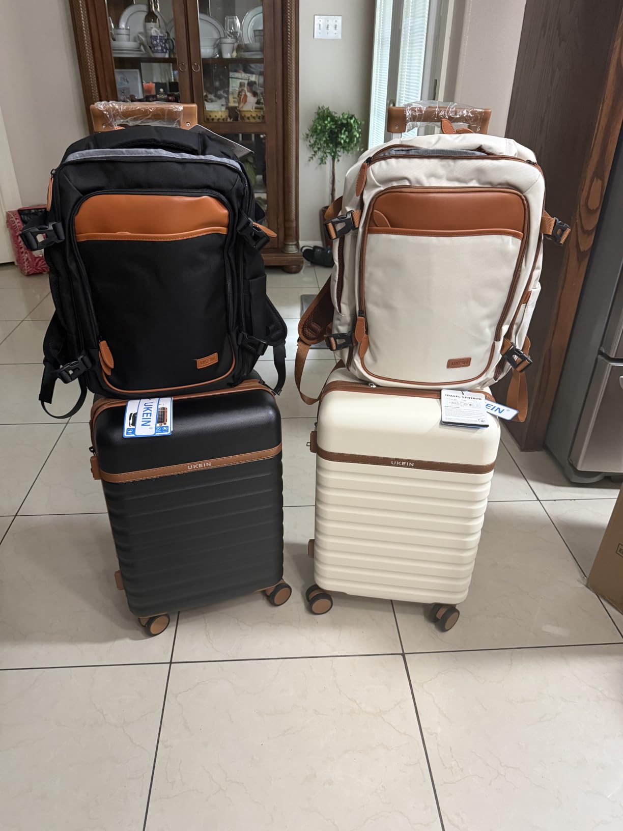 UKEIN Luggage Sets 3Piece, Carry On Luggage 20in Suitcase Set With Backpack customer photo 2