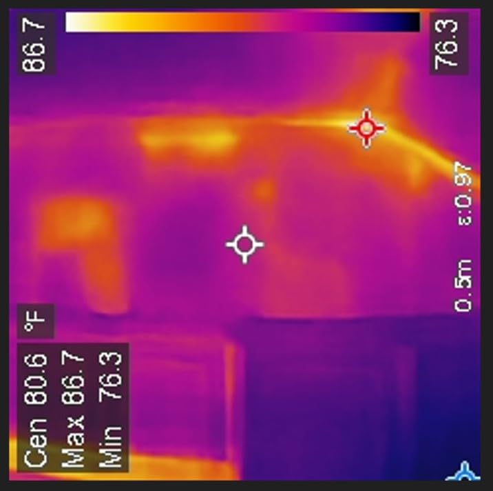 HF96 Thermal Camera with AI Scene Detection, Laser Pointer, -4°F~1022°F | 240x240 Super Resolution, Thermal Imaging Camera for HVAC Electrical Building Inspection, 25Hz Infrared Camera, 11h Runtime customer photo 2