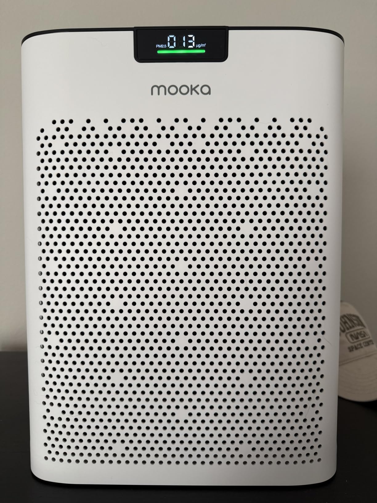 Air Purifier for Home Bedroom Large Room 2200 Ft², MOOKA H13 HEPA Air Cleaner with Washable Pre-filter, Air Quality Monitor, Air Purifiers for Pets Hair Smoke Pollen, Auto Mode, KJ190H White customer photo 1