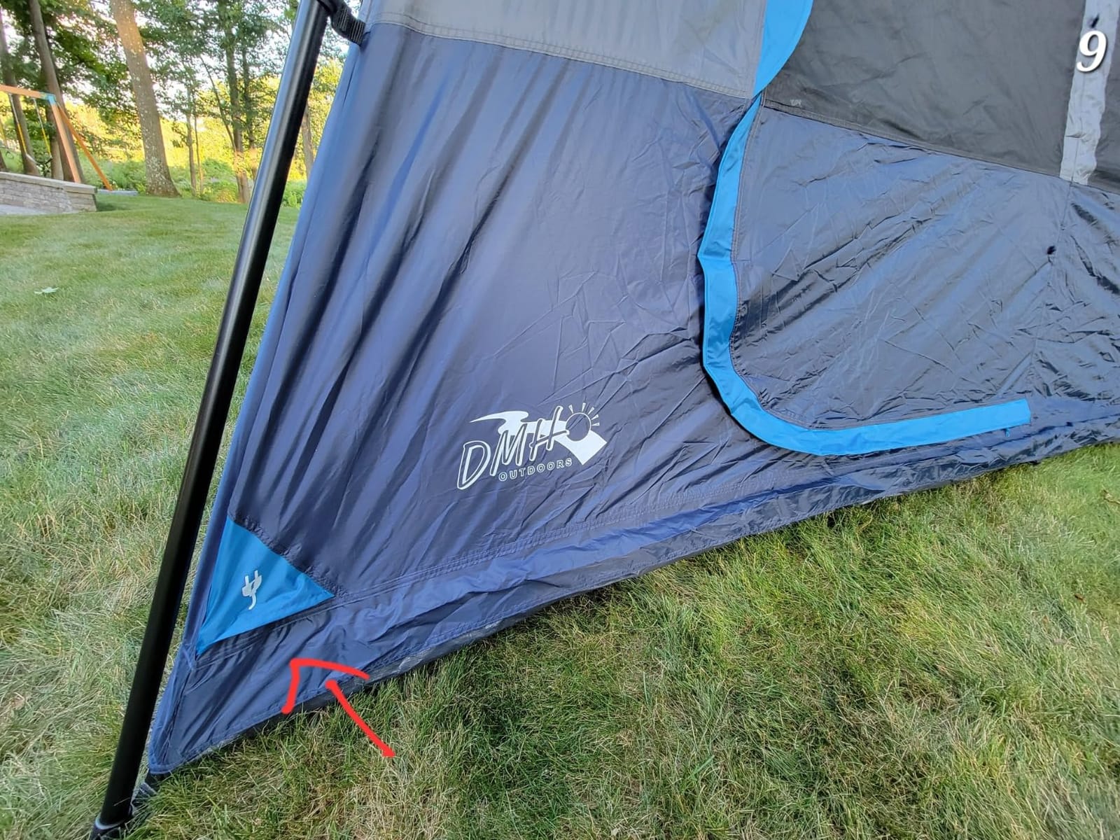 DMH OUTDOORS 8 Person Instant Tents for Camping with Porch Easy Setup 60s | Large Windproof Camping Tent with Rainfly & 5 Mesh Windows, Portable Family Cabin Tent with Carry Bag for Camping & Hiking customer photo 2