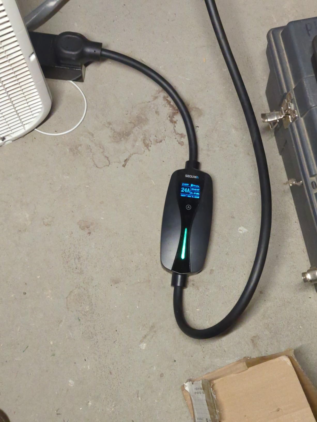 SEGUMA Level 2 EV Charger (32Amp, 220V-240V, NEMA 14-50 Plug), 25ft UL Listed Cable, with Adjustable Current, Portable Home Travel Electric Vehicle Charging Station EVSE SAE J1772 EV Car Charger customer photo 1