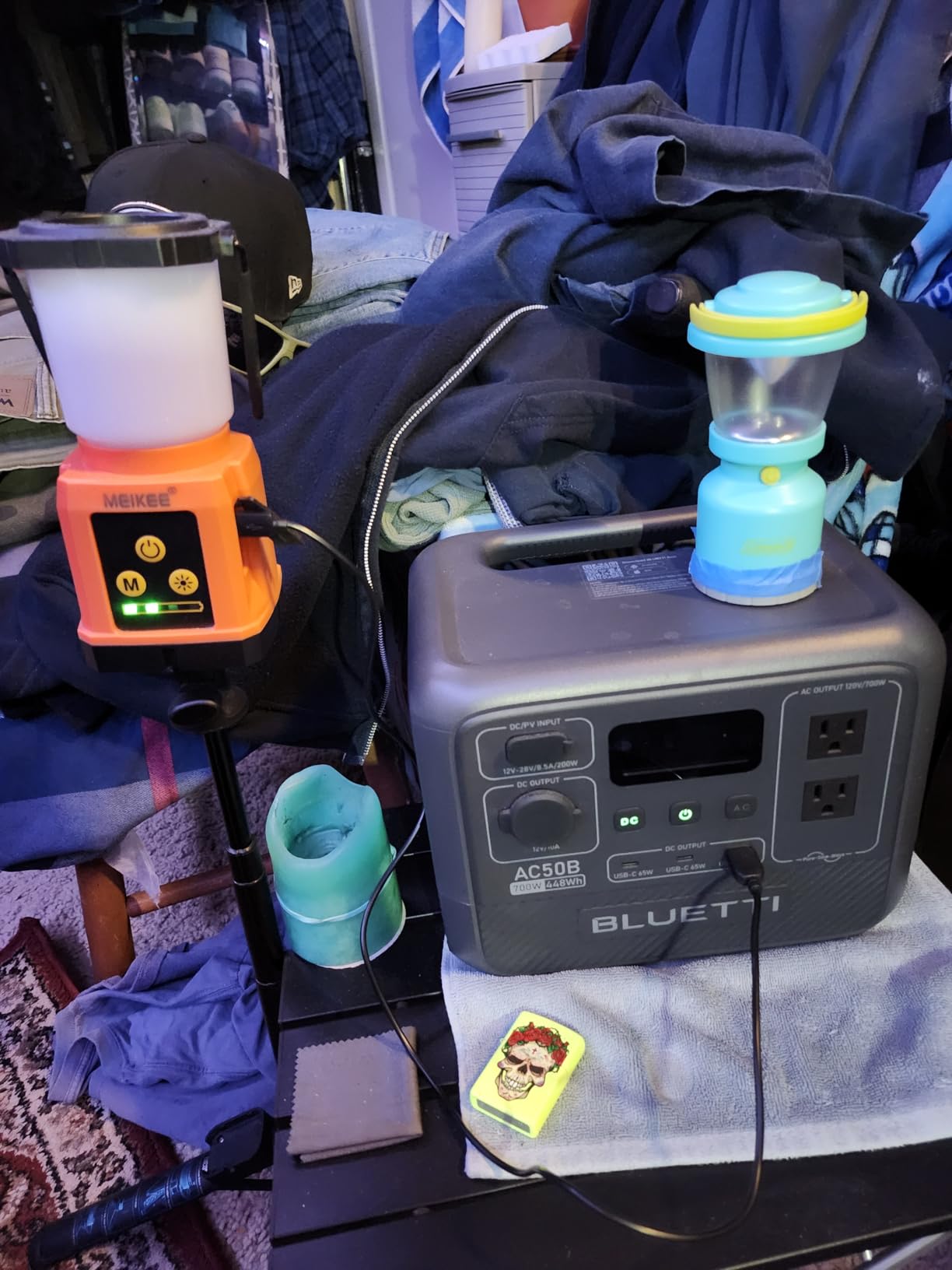 BLUETTI AC50B Portable Power Station 448Wh Solar Generator LiFePO4 Battery Backup w/ 2 700W AC Outlets (Power Lifting 1000W), 0-80% in 45 Min, for Camping, Road Trip, Outage (Solar Panel Optional) customer photo 1