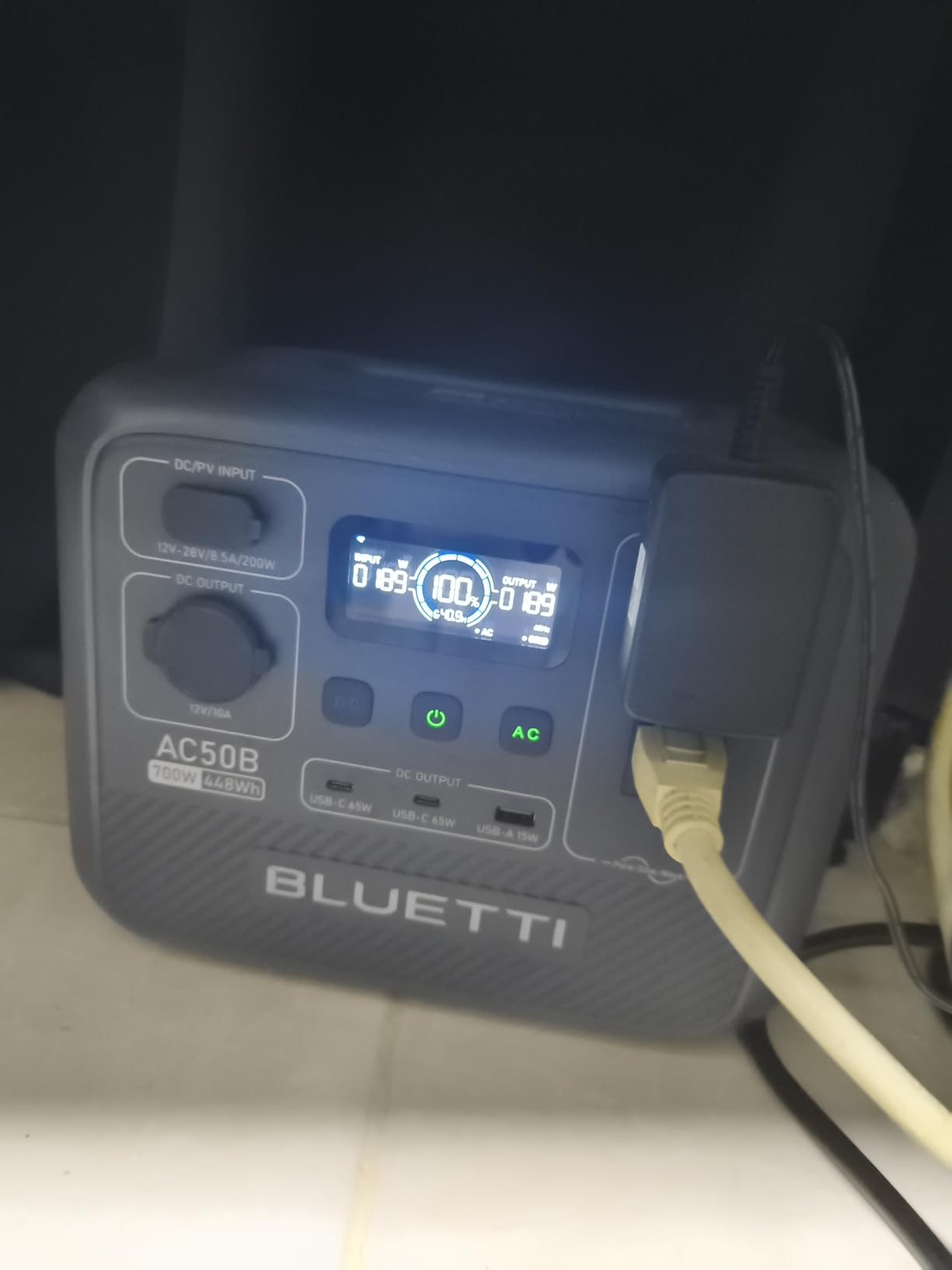 BLUETTI AC50B Portable Power Station 448Wh Solar Generator LiFePO4 Battery Backup w/ 2 700W AC Outlets (Power Lifting 1000W), 0-80% in 45 Min, for Camping, Road Trip, Outage (Solar Panel Optional) customer photo 2