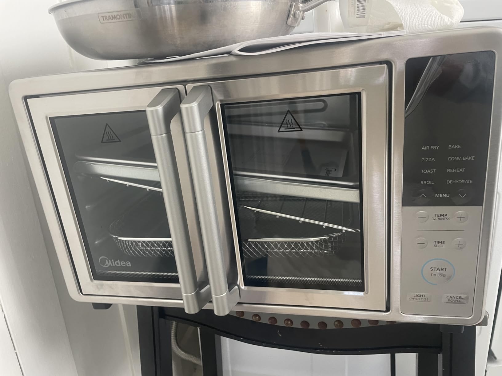 Midea Flexify Classic French Door Toaster Oven Air Fryer Combo, 26.4 QT | 10-in-1 Large Capacity, 25% Faster Cooking and 90% Less Oil, Stainless Steel customer photo 1