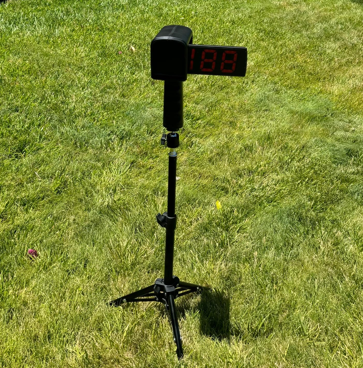 Baseball Radar Gun with Tripod, LED+LCD Larger Display | Speed Radar Gun for Baseball Softball, Handheld or Hand Free Speed Sensors Baseball Speed Training Equipment for All Players customer photo 2