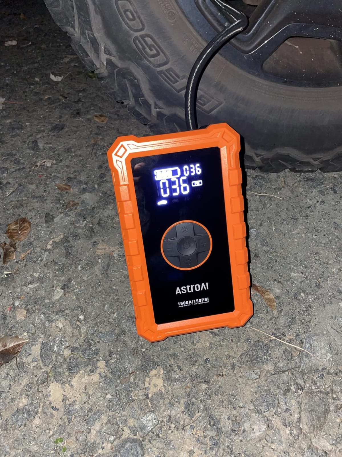 AstroAI S8 Air 3000A Jump Starter with Air Compressor, 12V Jump Box | Car Battery Booster Pack for 9L Gas/6.5L Diesel - 150PSI Auto-Off Tire Inflator - 2.4
