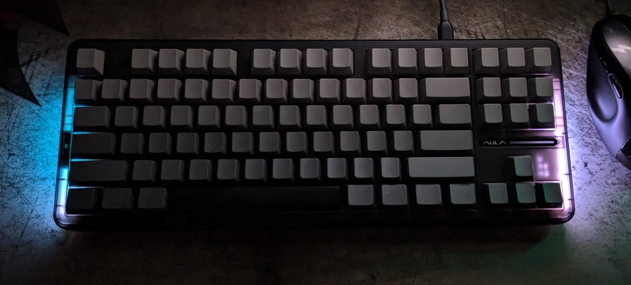 AULA F87 Pro Wireless Mechanical Keyboard, Tri-Mode BT5.0/2.4GHz/USB-C Hot Swappable Custom Keyboard, Pre-lubed Switches, Side Printed PBT Keycaps, 75% TKL RGB Backlit Gaming Keyboards customer photo 2