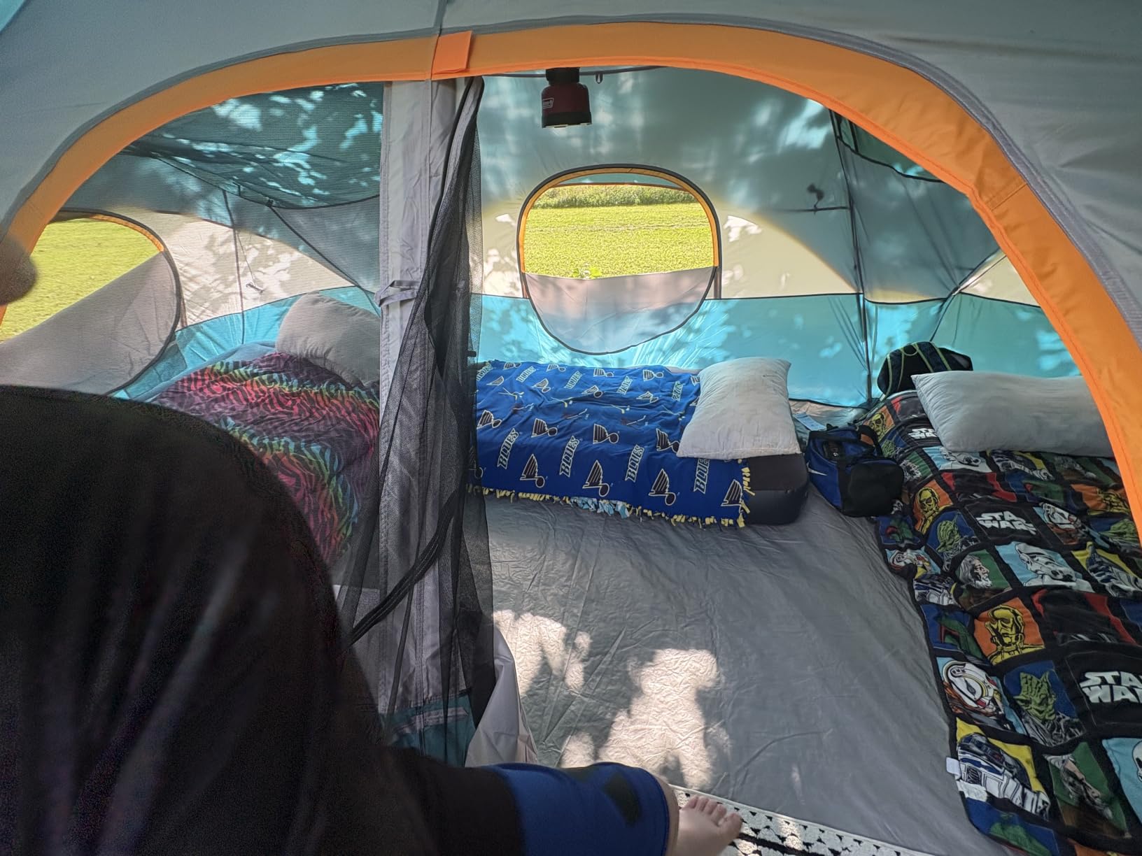 UNP 10 Person Tents for Camping Family Outdoor Camping Tent | 2 Rooms with Rainfly, Waterproof 5 Large Mesh Windows Size 18ft x 9ft x78in customer photo 2