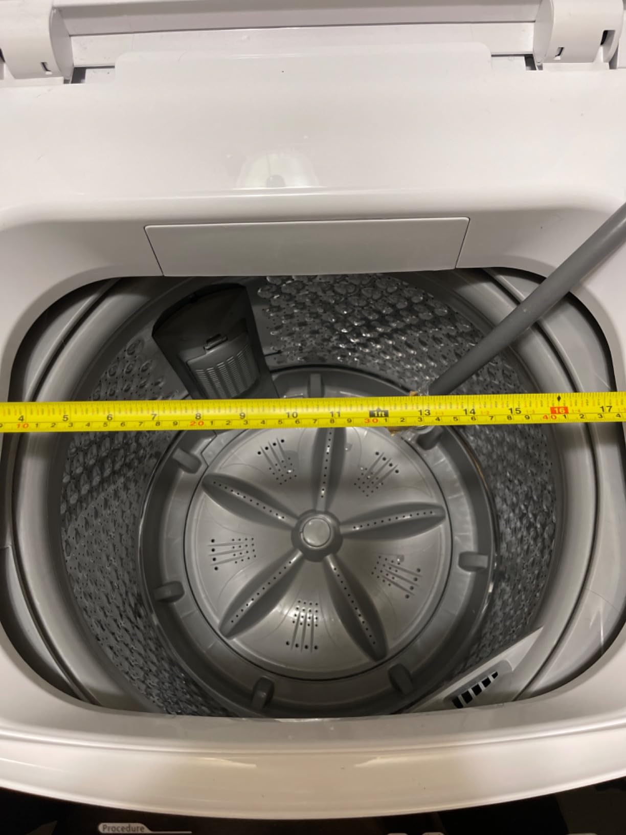 BLACK+DECKER 4.1 Cu. Ft. Top Load Washing Machine with Agitator, BTLW41MW | Full Size Washer with Glass Lid and Stainless Steel Tub, Laundry Machine with LED Display, 10 Wash Cycles, 120V customer photo 1
