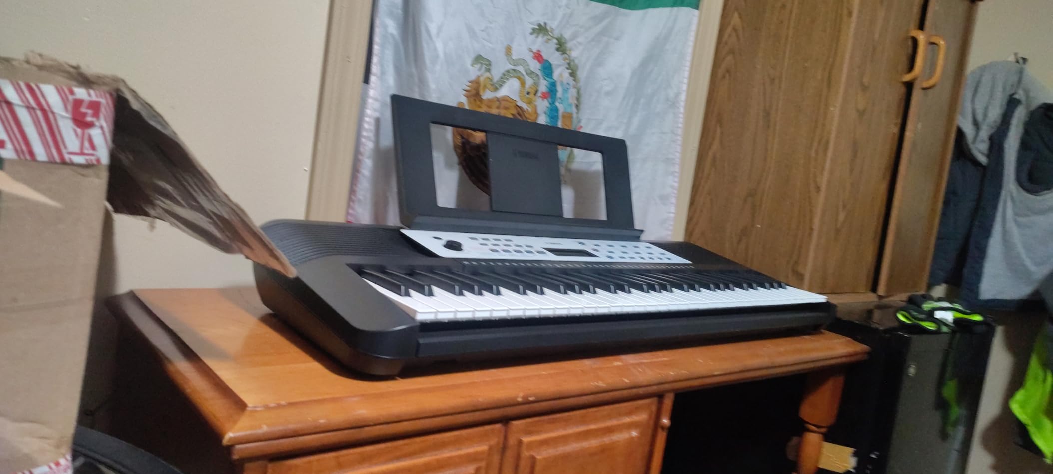 Yamaha 61-Key Portable Keyboard for Beginners YPT-280 with Built-In Songs, Quiz Mode, Music Rest, Power Adapter customer photo 1